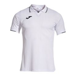Koszulka piłkarska męska Joma Fit One SS. Niebieskie koszulki polo męskie Joma, m, bez wzorów, bez kołnierzyka, bez ramiączek, do piłki nożnej. Za 89.99 zł.
