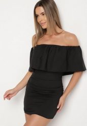Czarna Dopasowana Sukienka Koktajlowa Hiszpanka Vices Awilisa. Czarne sukienki damskie Born2be, na lato, l, bez wzorów, eleganckie, bez kołnierzyka, bez ramiączek, mini, dopasowane. Za 109.99 zł.