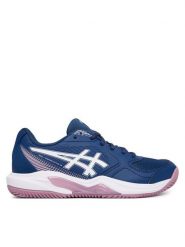 Asics Buty do tenisa Gel-Dedicate 9 Clay 1042A314 Granatowy. Niebieskie obuwie sportowe damskie Asics, bez wzorów, ze skóry, tenisowe. Za 309.99 zł.