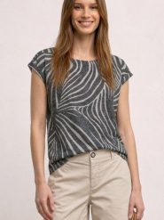 Street One Koszulka Kobiety szary|biały, 46. Białe t-shirty damskie Street One, uniwersalny, bez wzorów, z syntetyku, street, bez kołnierzyka. Za 149.95 zł.