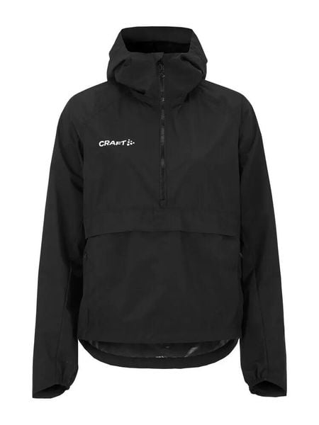 Craft Extend 2.0 Anorak W Lekka kurtka odporna na wodę. Czarne kurtki damskie Craft, uniwersalny, bez wzorów, z materiału, bez kaptura. Za 455.90 zł.