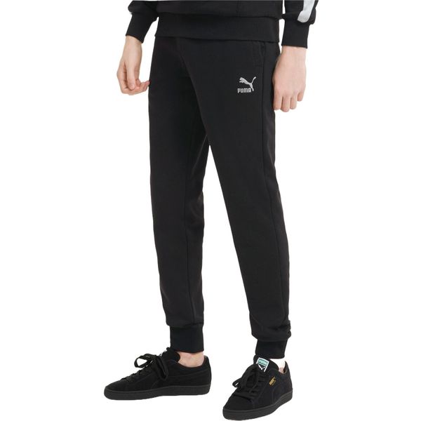 Spodnie męskie Puma Classics Cuffed. Czarne spodnie materiałowe męskie Puma, m, bez wzorów, z bawełny. Za 290.00 zł.
