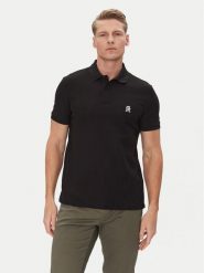 Tommy Hilfiger Polo MW0MW33167 Czarny Regular Fit. Czarne koszulki polo męskie Tommy Hilfiger, m, bez wzorów, z bawełny, bez ramiączek. Za 309.99 zł.