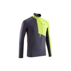 Bluza alpinistyczna męska zielono szara. Bluzy męskie marki KALENJI. W wyprzedaży za 74.99 zł.