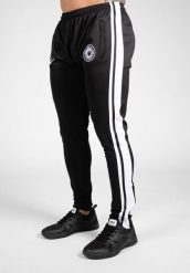 Stratford Track Spodnie - Czarny. Czarne spodnie sportowe męskie GORILLA WEAR, l, bez wzorów, z elastanu, na fitness i siłownię. Za 253.65 zł.