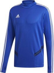 Adidas Bluza męska Tiro 19 Training Top niebieska r. XS (DT5277). Niebieskie bluzy męskie Adidas, m, bez wzorów, bez kaptura. Za 182.95 zł.