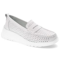 Białe Półbuty S.Barski Stylowe Obuwie Damskie. Białe obuwie sportowe damskie S.BARSKI, na wiosnę, bez wzorów, eleganckie, bez obcasa, bez zapięcia. Za 169.00 zł.