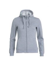 Clique Basic Hoody Full Zip Women – bluza z kapturem szary melanż. Szare bluzy damskie CLIQUE, xl, bez wzorów, z bawełny, z kapturem. Za 187.61 zł.