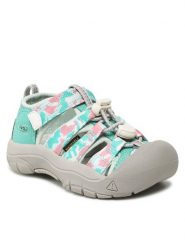 Keen Sandały Newport H2 1026267 Niebieski. Niebieskie sandały dziewczęce Keen, z materiału, bez zapięcia. Za 209.00 zł.