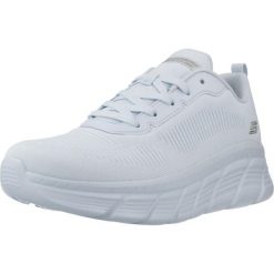 Buty SKECHERS 117385S Niebieski. Niebieskie obuwie sportowe damskie Skechers, bez wzorów, z materiału. Za 293.65 zł.