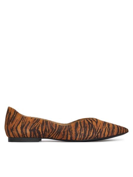 Caprice Baleriny 9-22110-42 Pomarańczowy. Brązowe baleriny damskie Caprice, bez wzorów, bez obcasa. Za 359.99 zł.