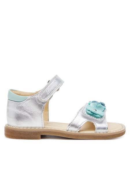 Primigi Sandały 7913511 M Srebrny. Szare sandały dziewczęce Primigi, ze skóry, bez zapięcia. Za 269.99 zł.