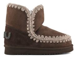 MOU ESKIMO 18 GLITTER LOGO Śniegowce damskie. Brązowe śniegowce i trapery damskie Mou, z materiału. W wyprzedaży za 823.99 zł.