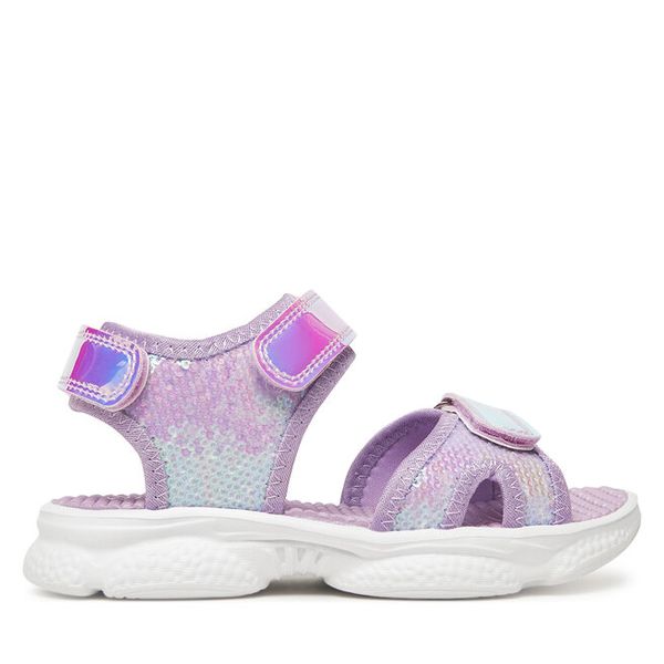 Sandały Nelli Blu. Fioletowe sandały dziewczęce Nelli Blu, bez zapięcia. Za 89.99 zł.
