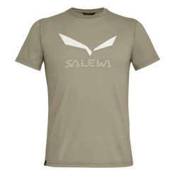 T-shirt Salewa Solid Dry. Białe t-shirty męskie Salewa, xs, bez wzorów, z bawełny, klasyczne, bez kołnierzyka. Za 184.50 zł.