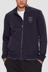 AERONAUTICA MILITARE Granatowa męska bluza, Rozmiar M. Niebieskie bluzy męskie Aeronautica Militare, l, bez wzorów, bez kaptura. W wyprzedaży za 522.99 zł.