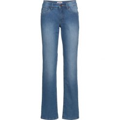 Dżinsy "authentik-stretch" WIDE bonprix niebieski. Jeansy damskie marki bonprix. Za 79.99 zł.
