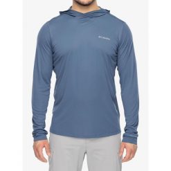Bluza z kapturem Columbia Zero Rules Lite Hoodie. Niebieskie bluzy sportowe męskie Columbia, bez wzorów, z kapturem, trekkingowe. Za 218.39 zł.