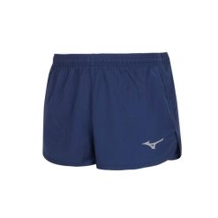 Szorty Mizuno MZNRB Split. Niebieskie krótkie spodenki sportowe męskie Mizuno, l, bez wzorów, z materiału, do biegania. Za 163.40 zł.