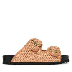 Klapki Scholl. Zielone klapki damskie Scholl, bez wzorów, bez obcasa. Za 421.99 zł.