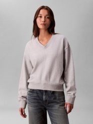 Calvin Klein Jeans Bluza Kobiety Bawełna szary, XS. Szare bluzy damskie Calvin Klein Jeans, xs, bez wzorów, z bawełny, bez kaptura. Za 229.95 zł.