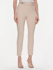 Marciano Guess Spodnie materiałowe Karen 4RGB02 6869Z Beżowy Slim Fit. Brązowe spodnie materiałowe damskie Marciano Guess, z aplikacjami, z materiału. Za 419.99 zł.