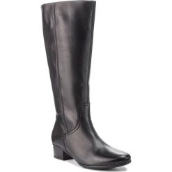 Kozaki GABOR - 75.606.27 Schwarz. Czarne kozaki damskie Gabor, z materiału. Za 759.00 zł.
