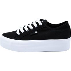 Buty na deskorolkę damskie DC Shoes cu platforma Manual Platform. Czarne obuwie sportowe damskie DC Shoes, bez wzorów. Za 390.00 zł.