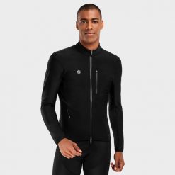 Kurtka rowerowa softshell męska J3 Seymour. Czarne buty sportowe męskie SIROKO, l, bez wzorów, z softshellu, bez kaptura. Za 637.55 zł.