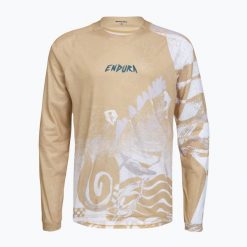Longsleeve rowerowy męski Endura Singletrack Print. Brązowe bluzki z długim rękawem męskie ENDURA, l, bez wzorów, z materiału, bez kołnierzyka. Za 249.99 zł.
