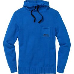Sweter z szalowym kołnierzem Regular Fit bonprix lazurowy. Swetry przez głowę męskie marki bonprix. Za 49.99 zł.