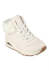Buty SKECHERS UNO-FALL AIR Biały. Brązowe trekkingi damskie Skechers, trekkingowe. Za 249.99 zł.