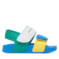 Sandały Tommy Hilfiger. Sandały chłopięce Tommy Hilfiger, bez zapięcia. Za 179.99 zł.