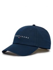 Tommy Jeans Czapka z daszkiem Tjm Linear Logo Cap AM0AM12958 Granatowy. Niebieskie rękawiczki męskie Tommy Jeans, bez wzorów, z bawełny. Za 129.99 zł.