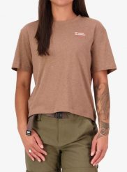 Koszulka bawełniana damska Mons Royale Yonder Merino Organic Cotton T-Shirt. Brązowe t-shirty damskie Mons Royale, m, bez wzorów, z bawełny, klasyczne, bez kołnierzyka. Za 302.49 zł.