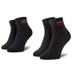Skarpety krótkie Levi's®. Czarne skarpety damskie bez wzorów. Za 29.99 zł.