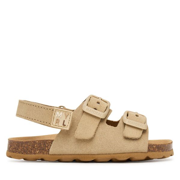 Sandały Mayoral. Brązowe sandały chłopięce Mayoral, bez zapięcia. Za 187.99 zł.