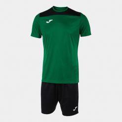 Zestaw koszulka i spodenki Joma Phoenix II. Czarne szorty dla chłopców Joma, bez wzorów, z materiału, sportowe. Za 181.50 zł.