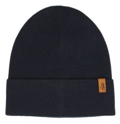 Czapka Jesienno-Zimowa (beanie) – Alties - Granat. Niebieskie czapki i kapelusze męskie Alties, na zimę, bez wzorów, z dzianiny, sportowe. Za 59.00 zł.