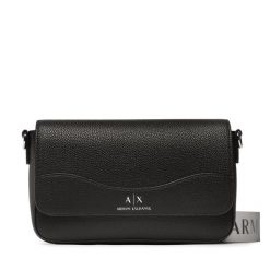 Torebka Armani Exchange. Czarne listonoszki damskie Armani Exchange, bez wzorów, bez dodatków. Za 479.99 zł.