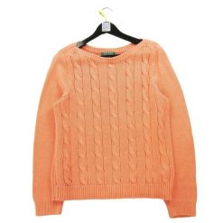 Damski pomarańczowy sweter. Brązowe swetry damskie Ralph Lauren, l, bez wzorów, sportowe, bez kołnierzyka, bez ramiączek, bez kaptura. Za 106.46 zł.