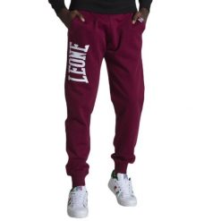 Bluza z bawełna z sznurek regulacyjny na co dzień. Brązowe bluzy męskie LEONE 1947 APPAREL, bez wzorów, z bawełny, bez kaptura. Za 141.46 zł.