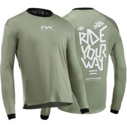 Northwave Sharp koszulka długi rękaw MTB. Czarne koszulki sportowe męskie Northwave, s, bez wzorów, bez kołnierzyka, bez ramiączek, rowerowe. Za 489.20 zł.