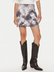 Gestuz Spódnica jeansowa Kala 10909057 Szary Regular Fit. Szare spódnice damskie Gestuz, bez wzorów, z bawełny. Za 359.99 zł.