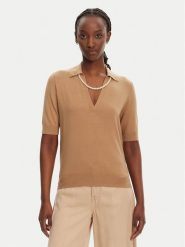 Liu Jo Sweter WA5222 MS49I Brązowy Regular Fit. Brązowe swetry damskie Liu Jo, xl, bez wzorów, z wiskozy, bez kołnierzyka, bez ramiączek, bez kaptura. Za 489.99 zł.