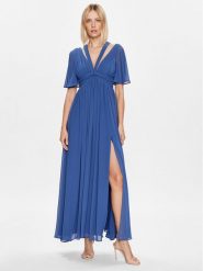 Marella Sukienka wieczorowa Icona 2332210432 Niebieski Slim Fit. Niebieskie sukienki damskie Marella, bez wzorów, z syntetyku, wizytowe, bez kołnierzyka, bez ramiączek. Za 1,359.00 zł.