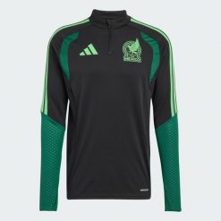 Koszulka treningowa Meksyk 26 Tiro. Czarne koszulki sportowe męskie Adidas, l, bez wzorów, z materiału, bez kołnierzyka, bez ramiączek, do piłki nożnej. Za 329.00 zł.