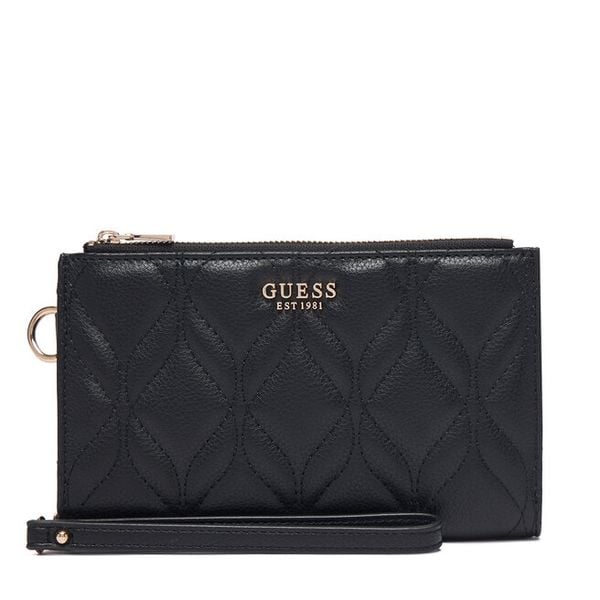 Portfel Guess. Czarne portfele damskie Guess, z aplikacjami. Za 264.99 zł.