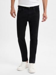 Tommy Jeans Dżinsy Mężczyźni Bawełna czarny, 34-32. Czarne jeansy męskie Tommy Jeans, eleganckie. Za 459.95 zł.