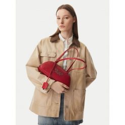 Torebka Tommy Jeans. Brązowe torebki do ręki damskie Tommy Jeans, bez wzorów, z jeansu, klasyczne, bez dodatków. Za 449.99 zł.